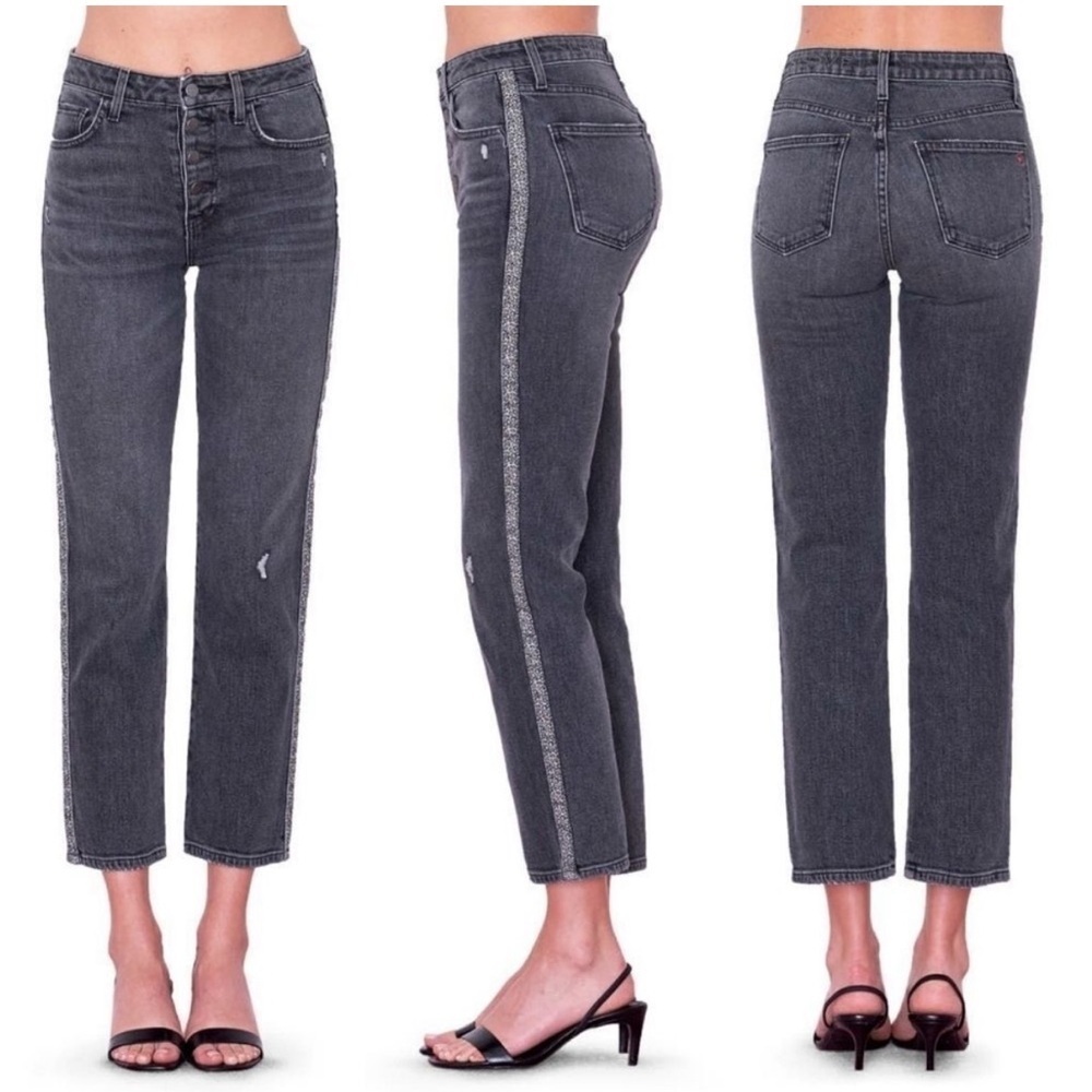 Anthropologie Sundry High Rise Cropped Jeans Leopard size 26 NWOT
